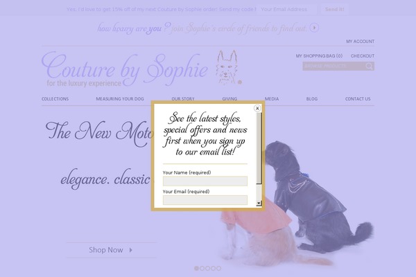 couturebysophie.com site used Couturebysophie