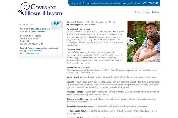 WordPress website example screenshot