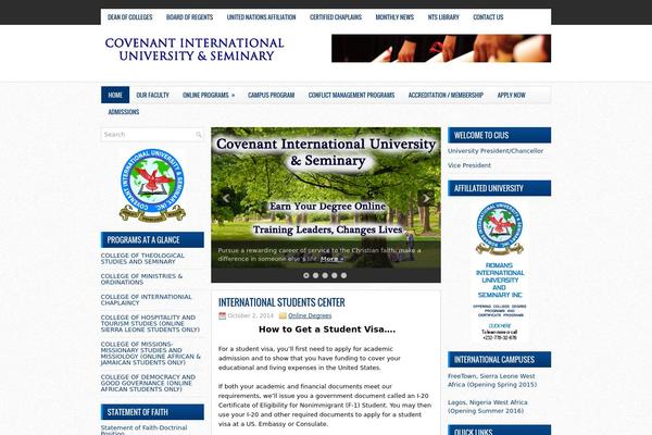 covenant-university.com site used Pressnow