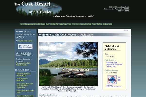 coveresortatfishlake.com site used Cove