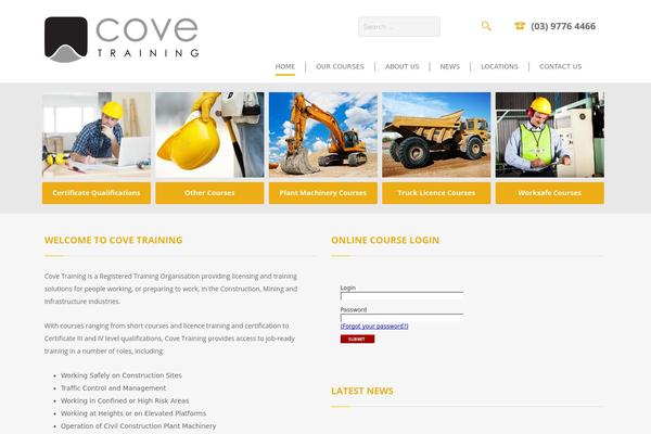 covetraining.com.au site used Cove