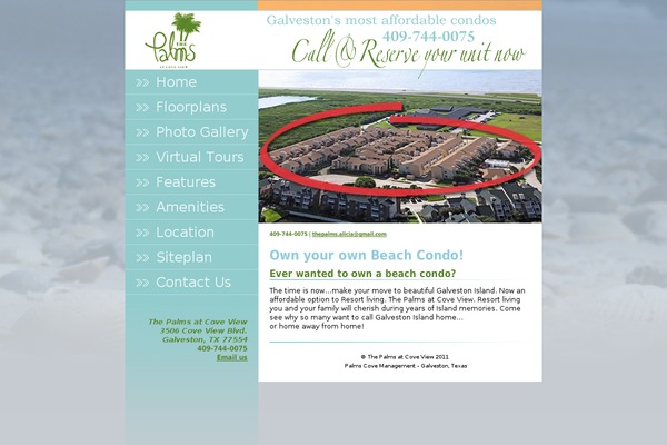 coveviewbeachcondos.com site used Palms