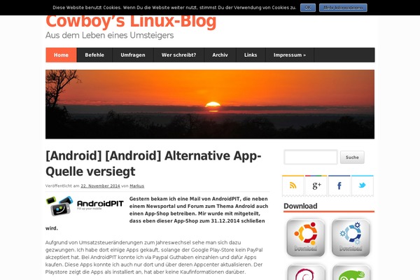 cowboys-linuxblog.de site used Ubuntuwp-v3
