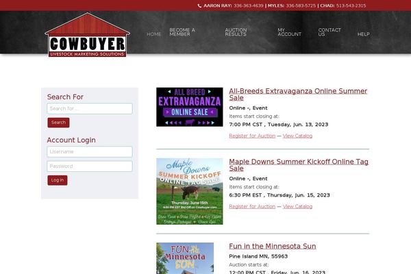 cowbuyer.com site used Lujohns-auctions