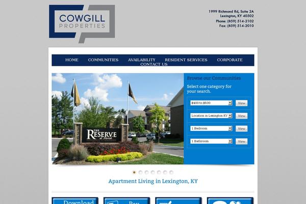 cowgillproperties.com site used Homebuildertheme
