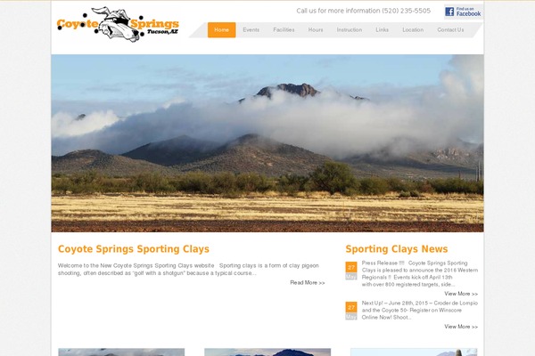 coyotespringsclays.com site used Coyote
