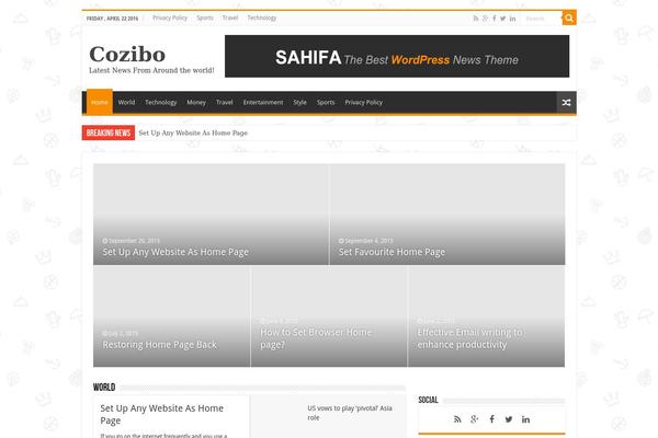 WordPress website example screenshot