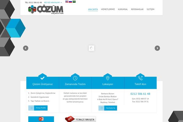 cozumenjeksiyon.com.tr site used Cozum