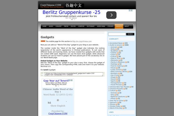 WordPress website example screenshot