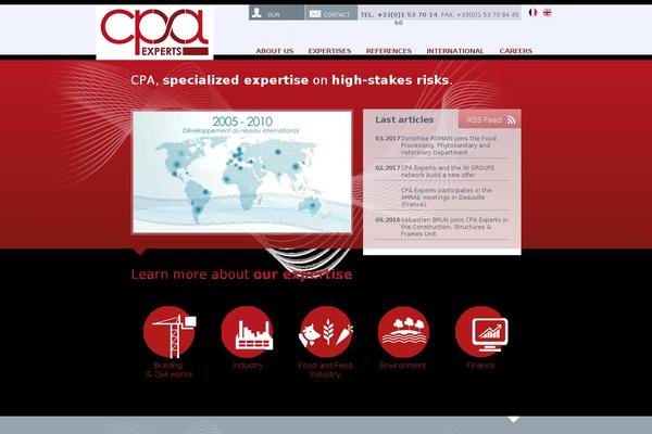 Cpa theme site design template sample