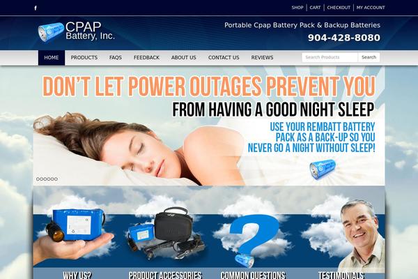 cpaptravelbatterypack.com site used Cpap