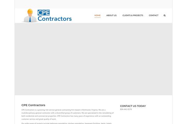 WordPress website example screenshot