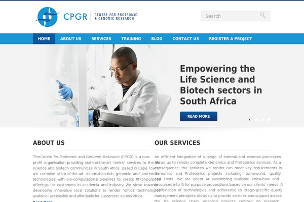 cpgr.org.za site used Cpgr-customisations