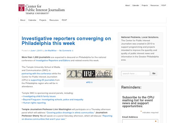 WordPress website example screenshot
