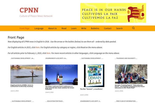 cpnn-world.org site used Twentythirteen Child