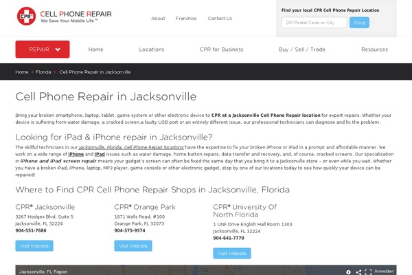 cpr-jacksonville.com site used Cpr