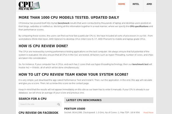 cpureview.net site used Cpu
