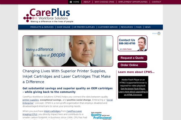 cpwsnj.org site used Careplus