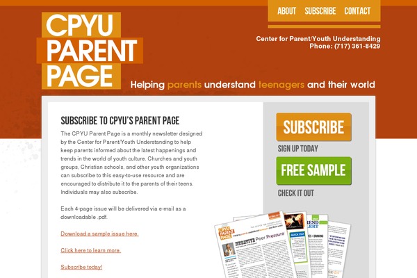 cpyuparentpage.com site used Cpyuparentpage