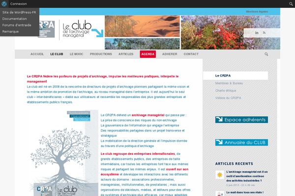 WordPress website example screenshot