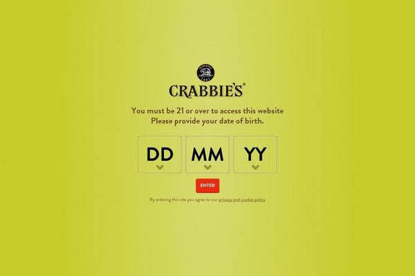 crabbiesgingerbeer.com site used Crabbies-theme-master