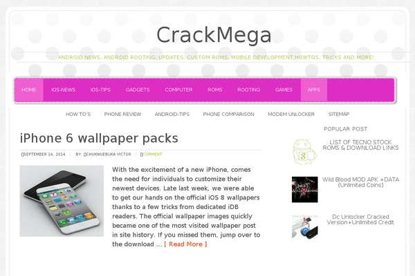 crackmega.com site used Crackmega