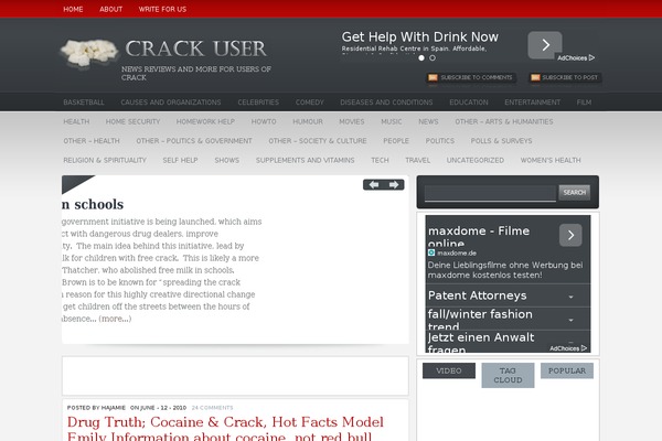 crackuser.com site used Bizmax-theme