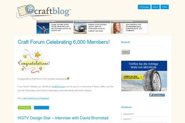 craftblog.com site used Flashyweb