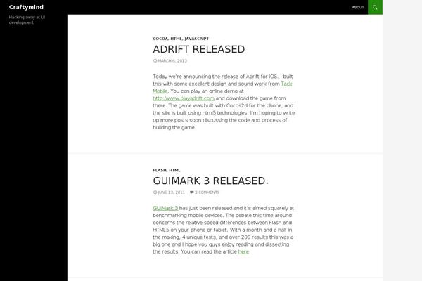 WordPress website example screenshot