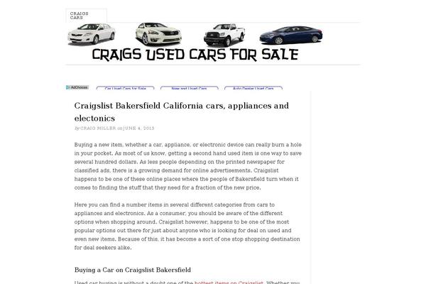 craigsusedcarsforsale.com site used Insights