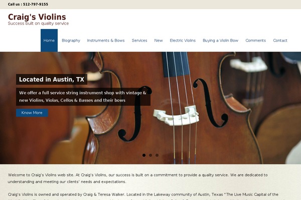WordPress website example screenshot
