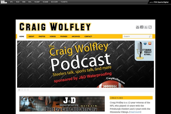 craigwolfley.com site used Sporting-pro