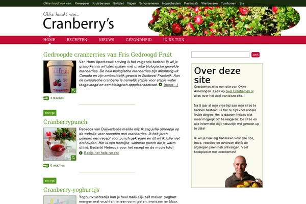 cranberries.nl site used Okke