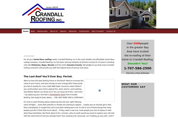 crandallroofing.com site used Headway-2012