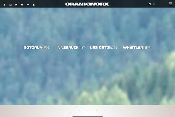 crankworx.com site used Crankworx