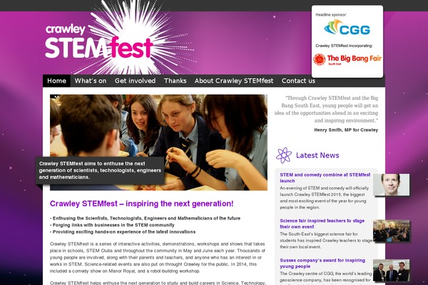 crawleystemfest.co.uk site used Stemfest