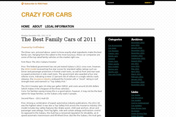 crazy4cars.co.uk site used Lapofluxury