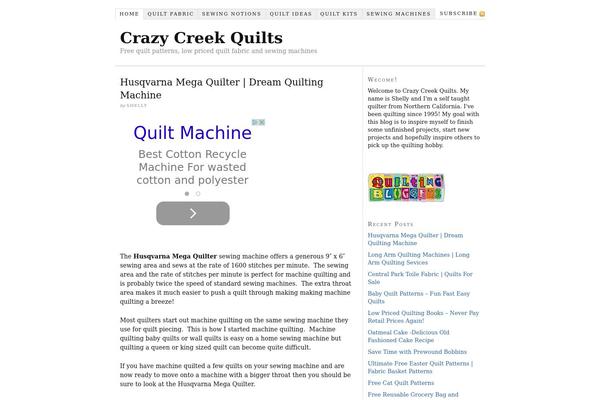 crazycreekquilts.com site used Thesis