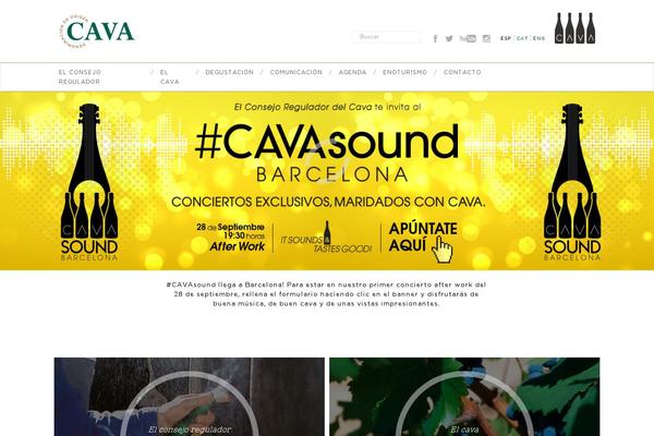 crcava.es site used Cava-theme
