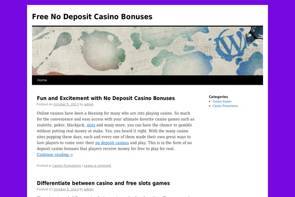 WordPress website example screenshot