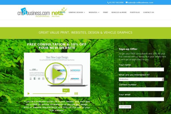 WordPress website example screenshot