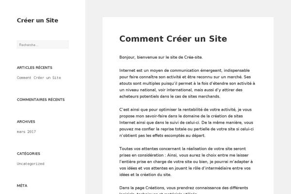 Twenty Fifteen theme site design template sample