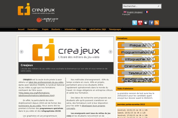 creajeux.fr site used Digitalcover