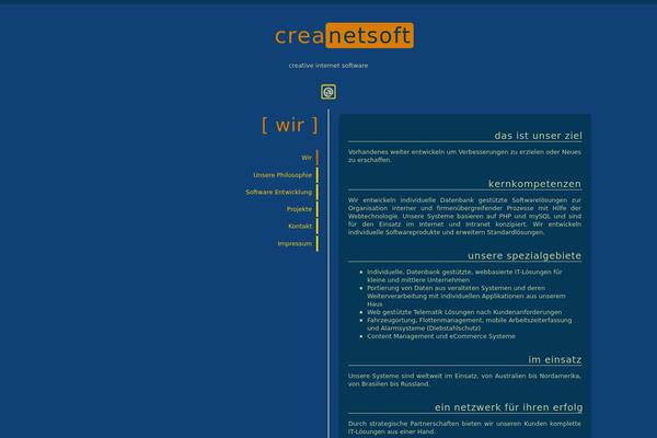creanetsoft.com site used Half-Baked