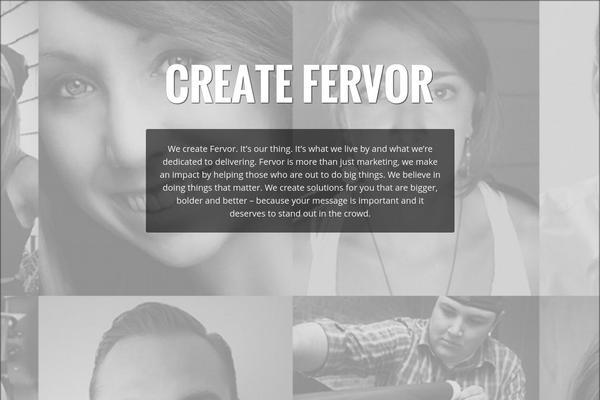 createfervor.com site used Fervor