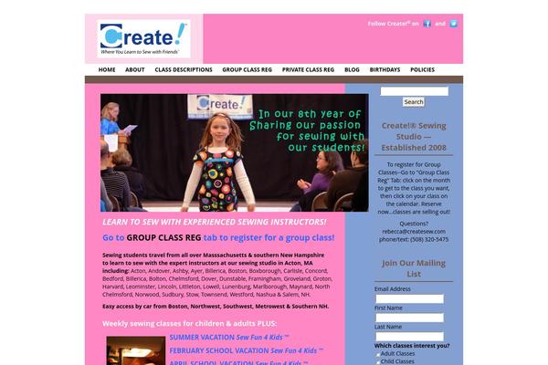 createsew.com site used Create