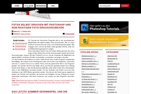 createsomfing.com site used Createsomfing