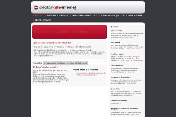 creation-site-internet.fr site used Options