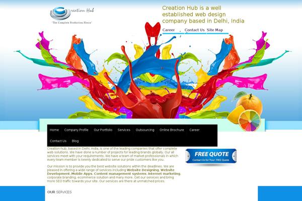 creationhub.org site used Creationhub