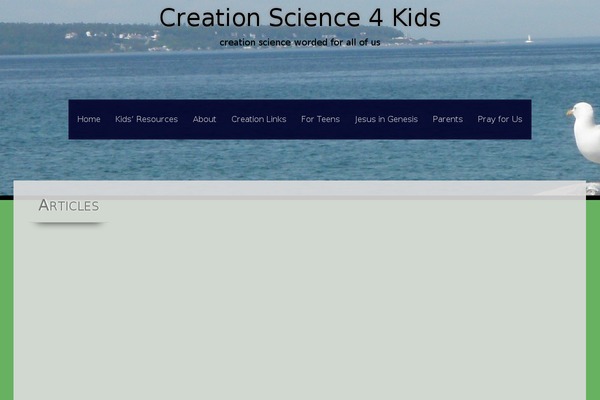 creationscience4kids.com site used Sixteen Plus